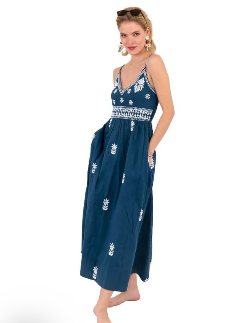 Gretchen Scott Fiesta Time Midi Dress Size Small